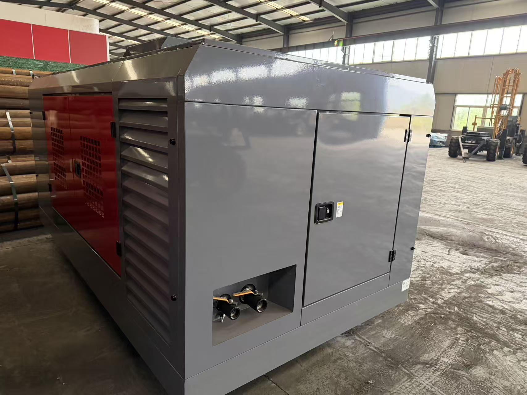AC125D diesel portable air compressor overall appearance