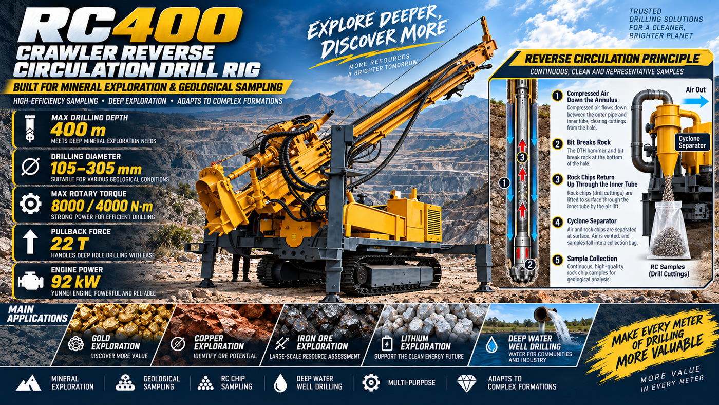 RC400 Reverse Circulation Drilling Rig