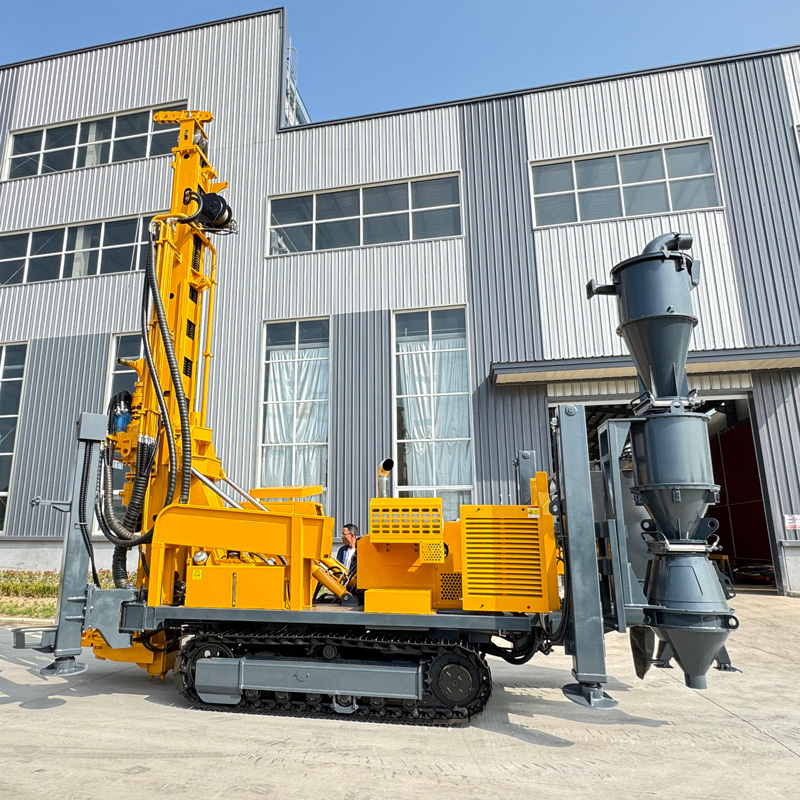 RC600-CS3 crawler reverse circulation drill rig overall display
