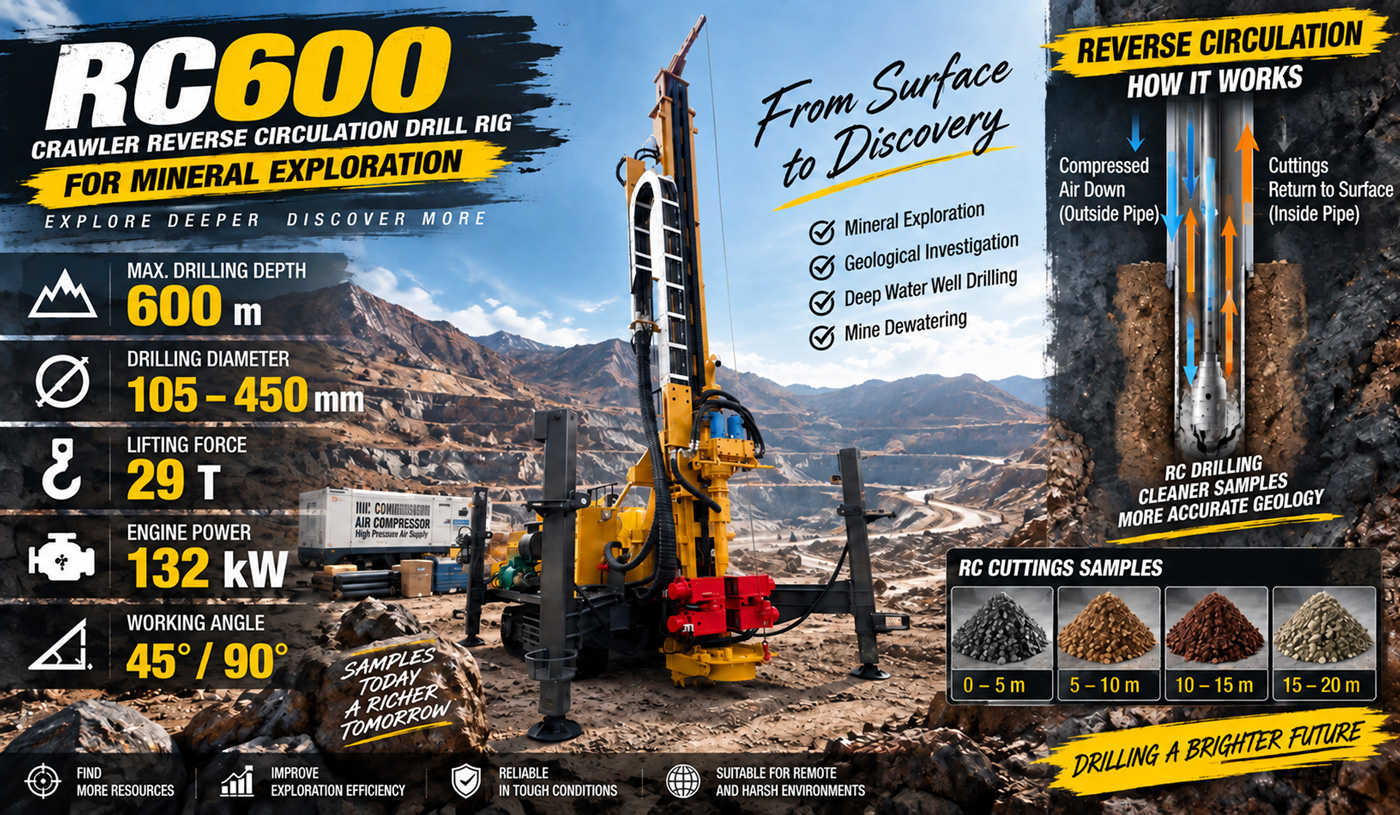 RC600 Reverse Circulation Drilling Rig